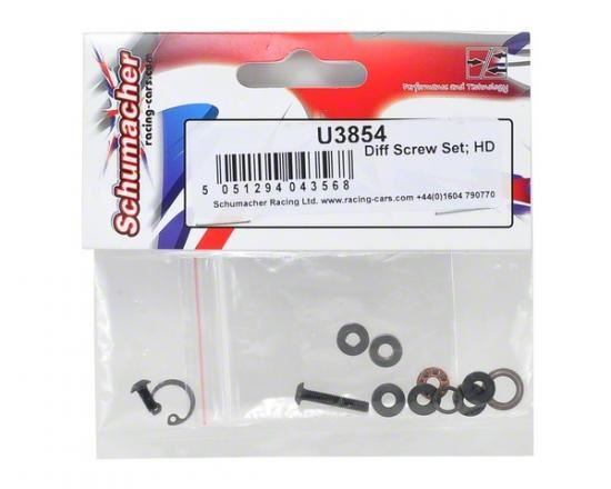 Schumacher Diff Screw Set; HD
