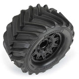 Proline 1/10 Demolisher Front/Rear 2.8In Mt Tires Mounted 12mm Blk Ra
