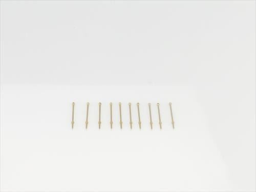 RACTIVE 1 Hole Stanchion, Brass 15mm (Pk10)