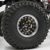Yeah Racing 1.9 Aluminum CNC 6 Spoke w/ Graphite Beadlock Rim 2pcs Silver