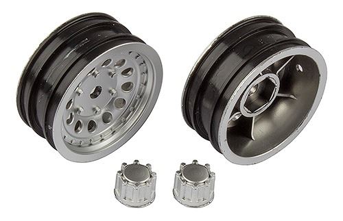 ASSOCIATED CR12 WHEEL SET SATIN SILVER