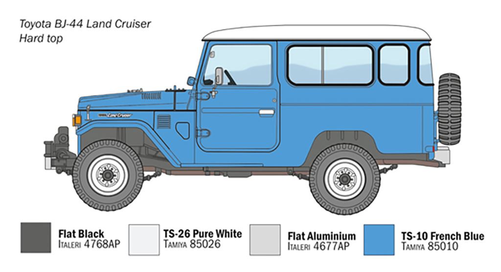 Italeri Toyota BJ-44 “Land Cruiser”Soft Top/Hard Top