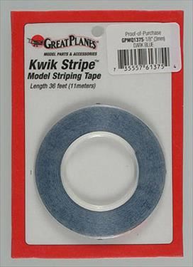 GPLANES Striping Tape Dark Blue 1/8" (3mm x 11m)