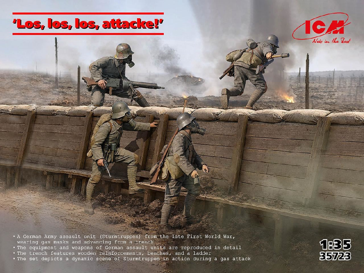 Icm 'Los, Los, Los, Attacke!' German Army Assault Unit (Sturmtruppen)
