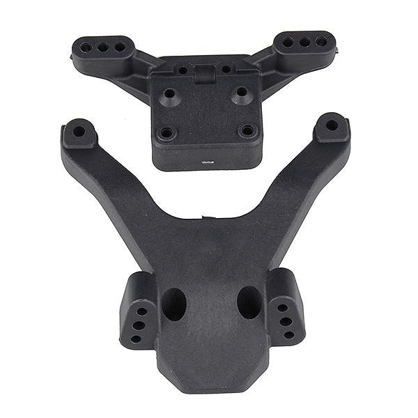 ASSOCIATED B6.3 FT TOP PLATE & BULLSTUD MOUNT CARBON