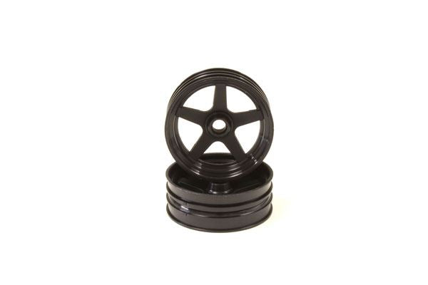 Front Wheel Black 2.0 Inches (2) Kyosho Beetle 2014