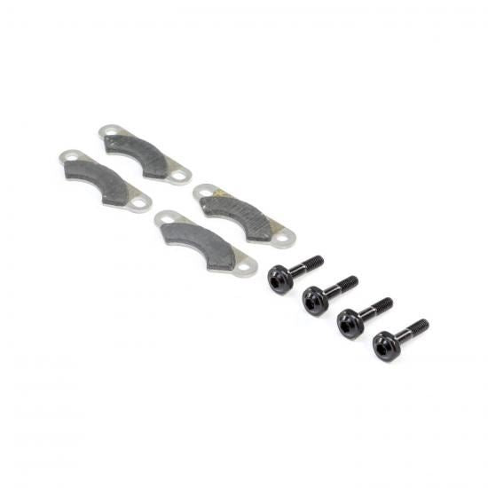 TLR Brake Pads and Screws (4): 8X