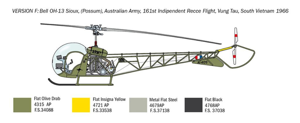 Italeri OH-13 Sioux Corean War