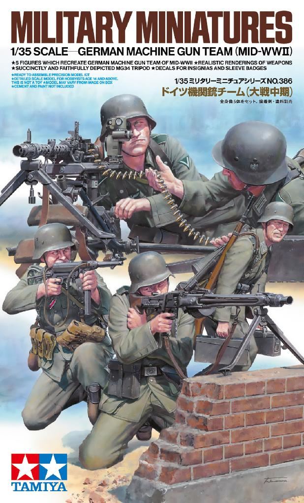 Tamiya 1/35 German MG Team Mid-WWII