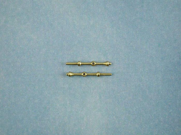 Radio Active 0 Hole Capping Stanchion, Brass 10mm (pk10)