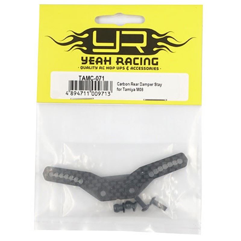 Yeah Racing Graphite Rear Damper Stay for Tamiya M08