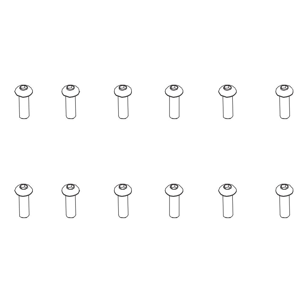 Pd Racing B Head Hex Screw Hm3*10   12Pcs