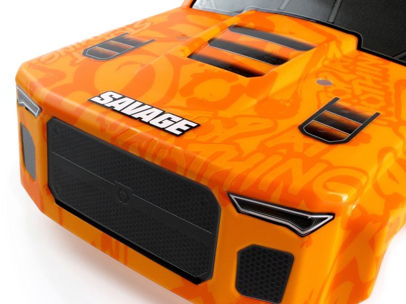 Gt-6 Sportcab Painted Truck Body (Orange/Grey)