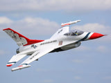 E Flite F-16 Thunderbirds 70mm EDF Jet BNF Basic with AS3X and SAFE