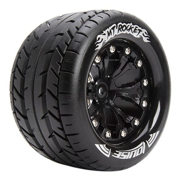 LOUISE RC MT-ROCKET 1/10 SOFT 1/2 OFFSET/BLACK GP JATO 2WD