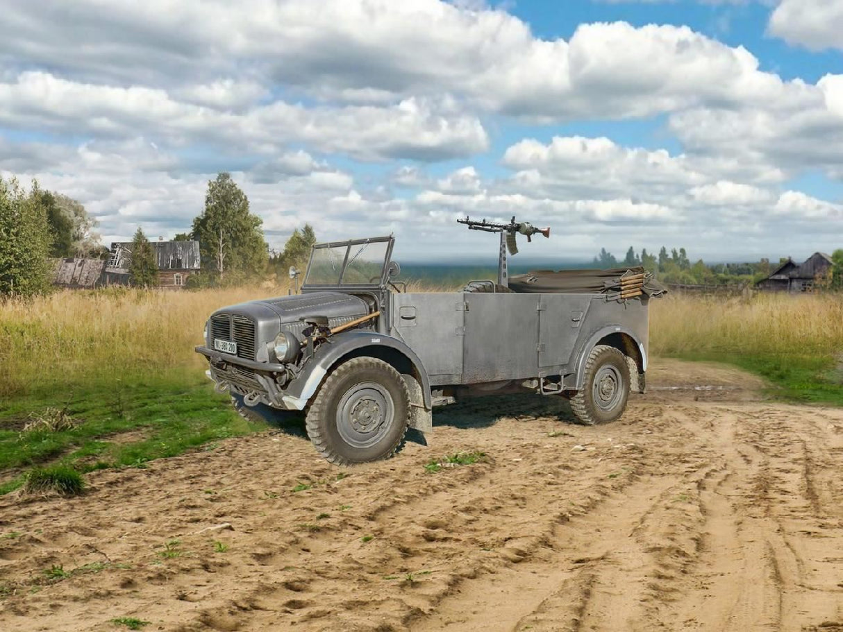 Icm Kfz.70 With Mg 34, Wwii German Military Vehicle