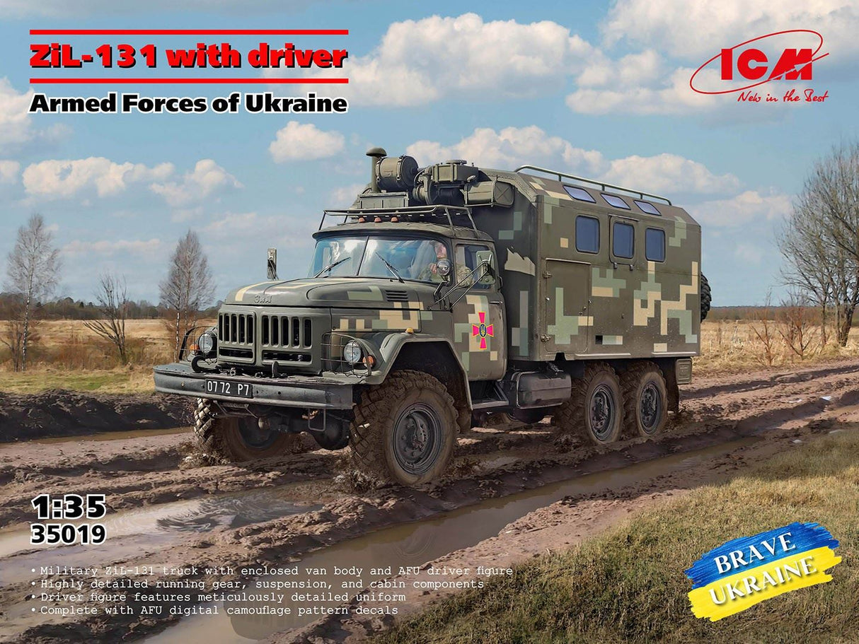 Icm Zil-131 Of The Armed Forces Of Ukraine With Driver Figure