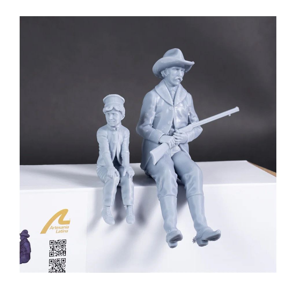 Artesania Set Of 4 Wild West 1/12 Stagecoach Figures For Al20345