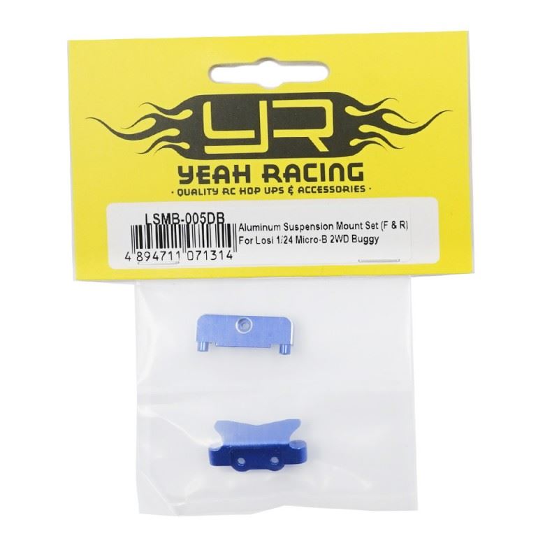 Yeah Racing Aluminum Suspension Mount Set (F & R) For Losi 1/24 Micro-B 2Wd Buggy / 1/28 Micro-T Truck