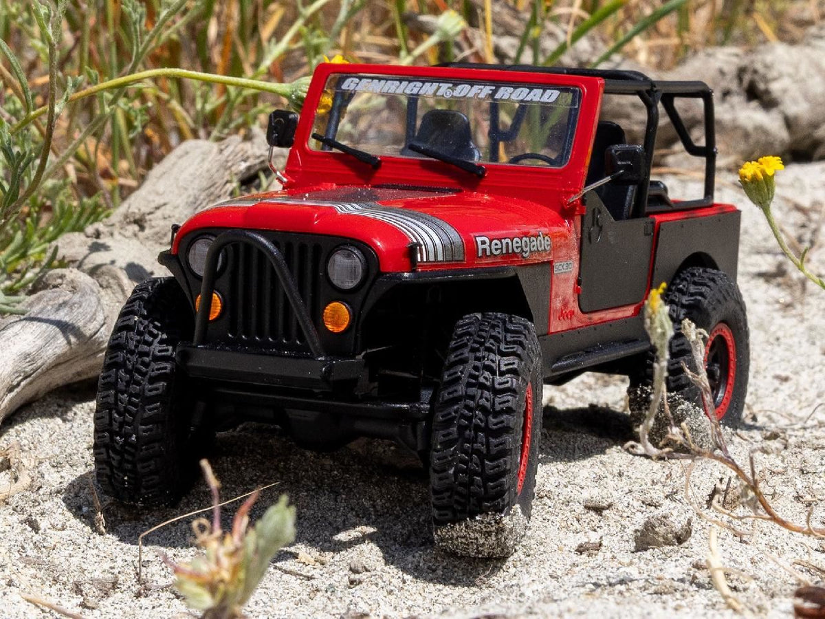 Axial 1/30 Scx30 Jeep Cj-7 Genright 4X4 Rtr, Red