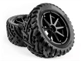 Mounted Goliath Tire On 3256 Blast Black Wheel