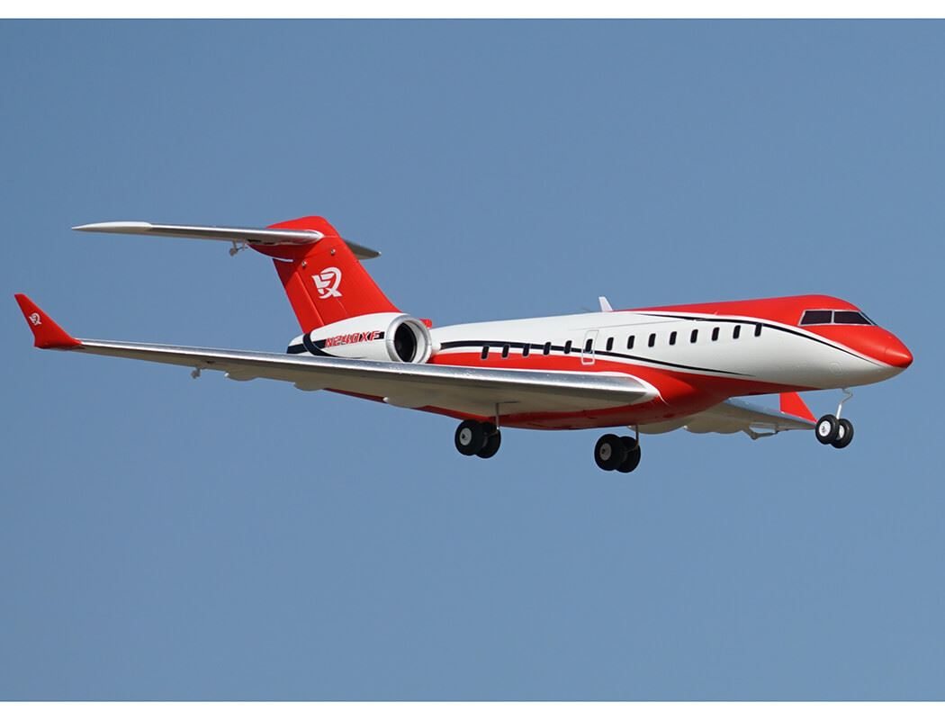 Xfly Twin 40Mm J-65 Edf Business Jet Pnp - Red