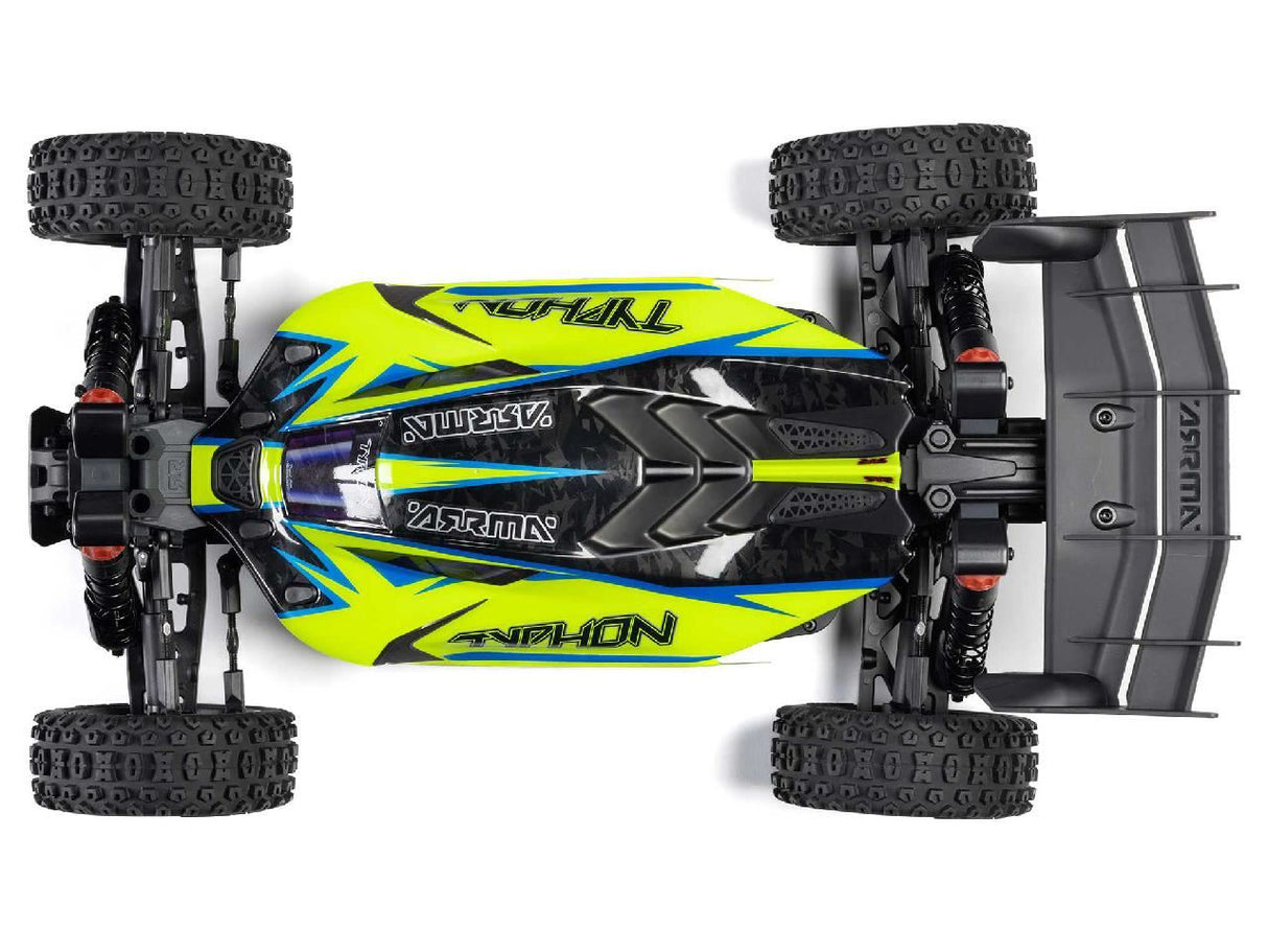 Arrma 1/8 Typhon 223S Blx 4X4 Buggy Rtr With Dsc Yellow