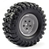 FASTRAX 1:10 CRAWLER SAWBLOCK 1.9 SCALE WHEEL &#248;108MM TYRE (GREY)