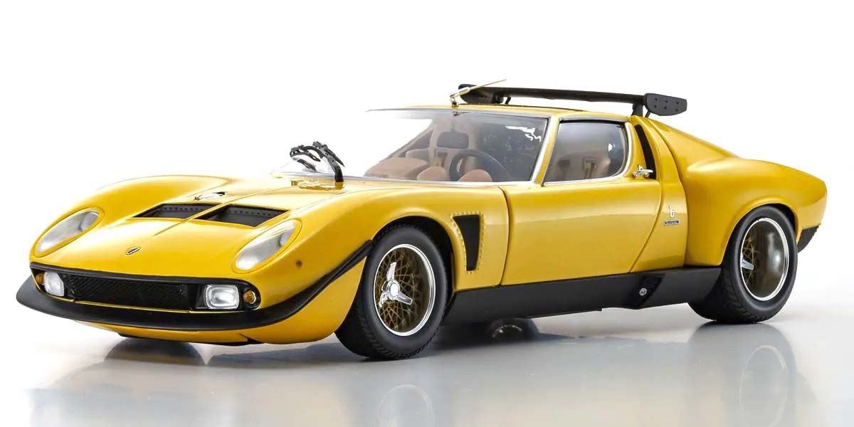 Kyosho 1:18 Lamborghini Miura Svr 1970 Yellow-Black
