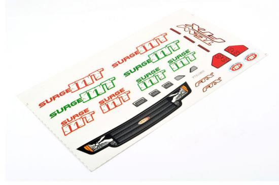 FTX SURGE MONSTER TRUCK DECAL SHEET