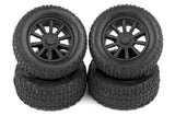 ASSOCIATED SC28 WHEELS & TYRES MOUNTED (F/R)