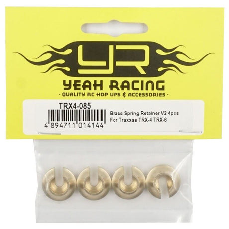 Yeah Racing Brass Spring Retainer V2 4pcs For Traxxas TRX-4 TRX-6
