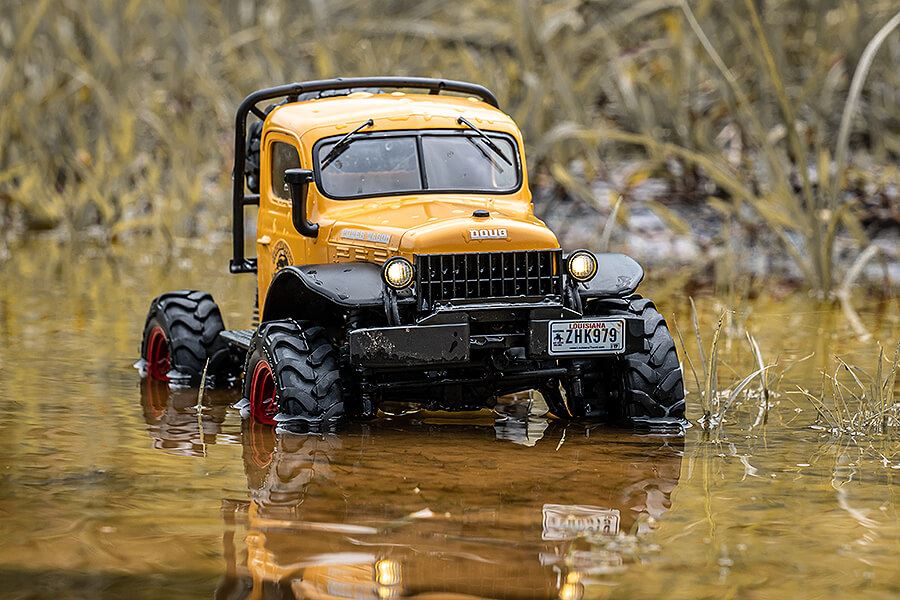 FMS FCX 1/24TH POWER WAGON SCALER RTR - YELLOW