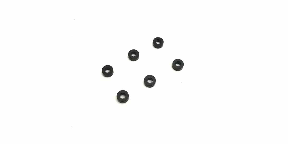 Kyosho Black  Anodized Washer 3X7X3Mm. (6)