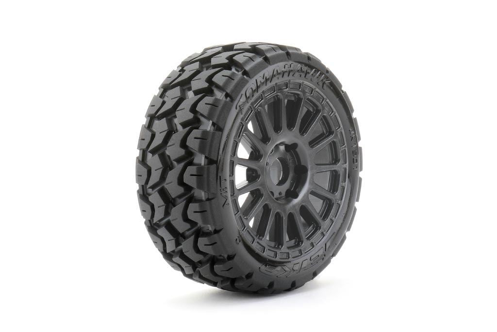 Jetko Ex Tomahawk 1:8 Rallye Belted Tyre Black Wheels 17Mm Hex (2)