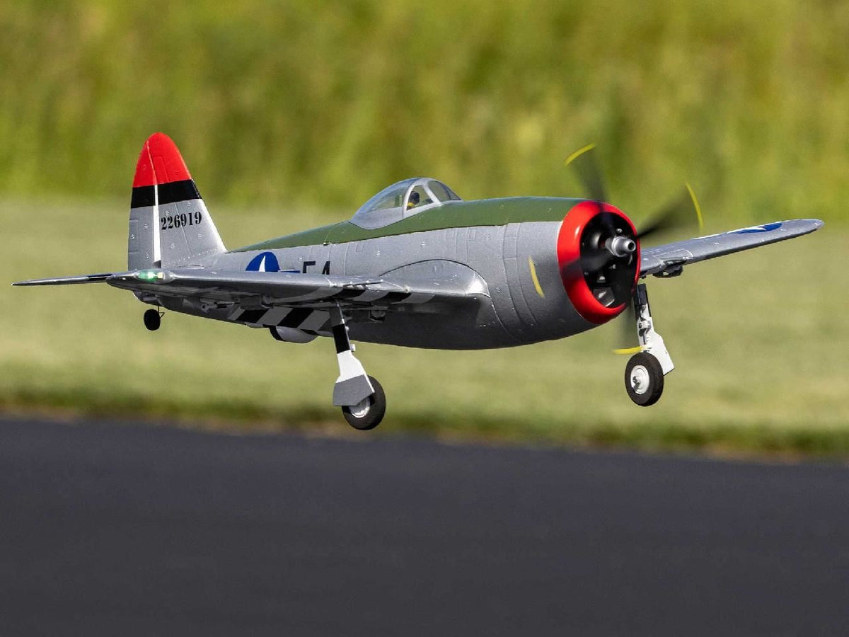 E Flite Micro P-47 Thunderbolt 625Mm Bnf Basic With As3X+ And Safe S