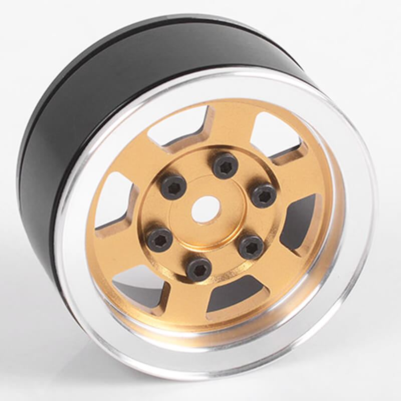 RC4WD SIX-SPOKE 1.55  SINGLE INTERNAL BEADLOCK WHEEL (GOLD)