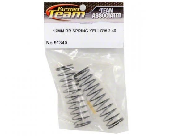 ASSOCIATED 12MM BIG BORE REAR SPRING YELLOW 2.40LB