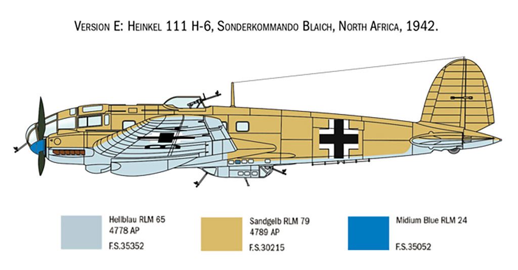 Italeri Heinkel HE-111 H-6  Battle of Britain 80th Anniv