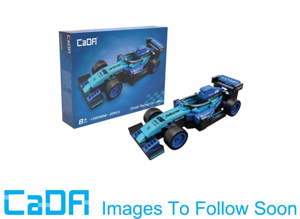 Cada Blue Circuit Racing Car - 123 Pcs