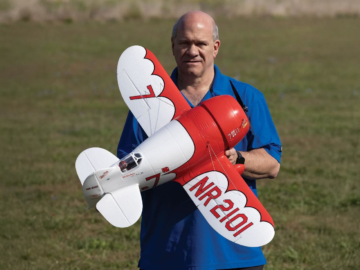 E Flite Gee Bee R-2 1.0M Bnf Basic With As3X+ And Safe Select