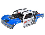 Corally Body Shiroi + Driver Interior + Roll Cage + Body Accessories - Blue Cut 1 Pc