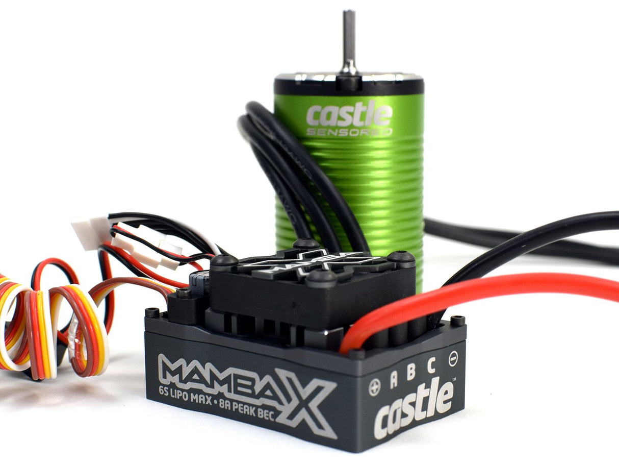 Castle Creations MAMBA X SCT,  SENSORED, 25.2V WP ESC w/1412-3200KV COMBO