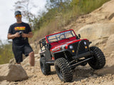 Axial 1/10 Scx10 Iii Jeep Cj-7 4X4 Rtr Rock Crawler, Red
