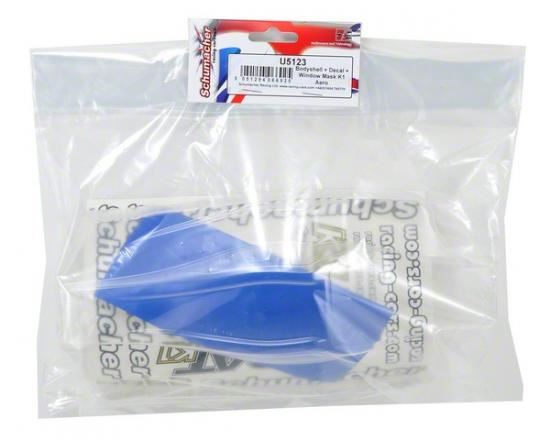 Schumacher Bodyshell + Decal + Window Mask K1 Aero