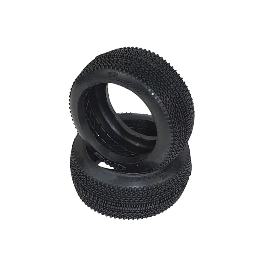 Hot Race 1/8 Buggy Tyres Havana White - Pr