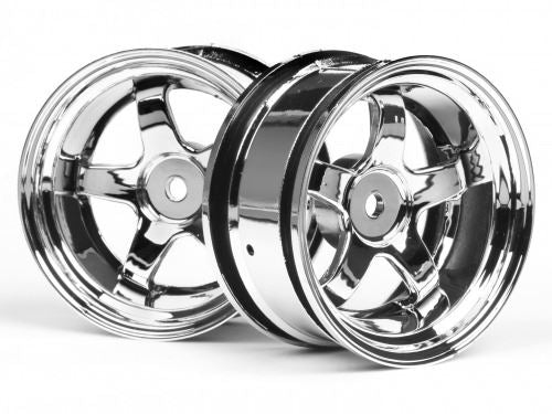 HPI Work Meister S1 Wheel 26mm Chrome (6mm Offset)