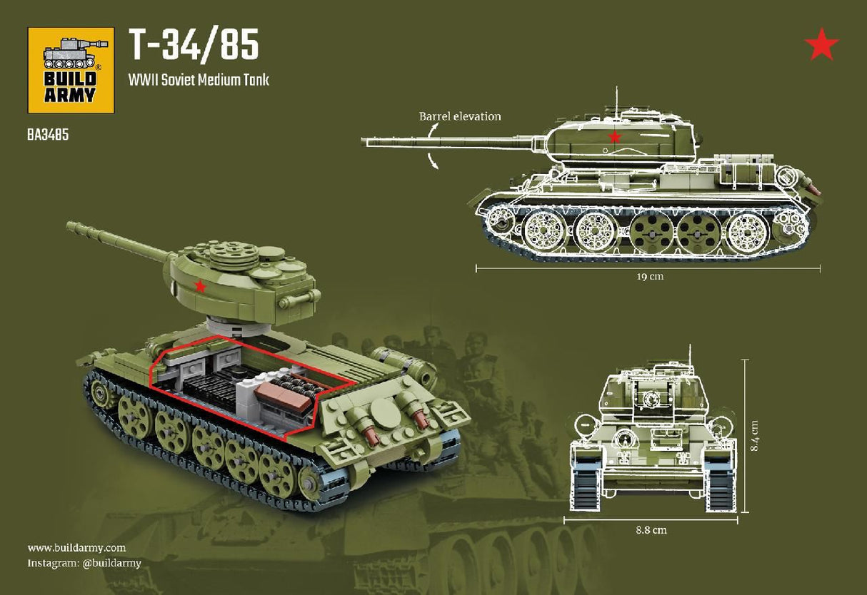 Build Army Soviet T34/85
