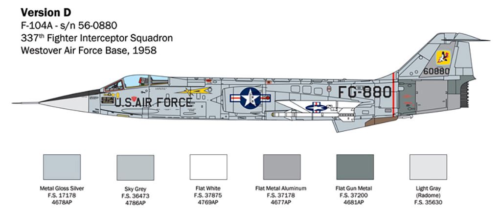 Italeri F-104 A/C Starfighter