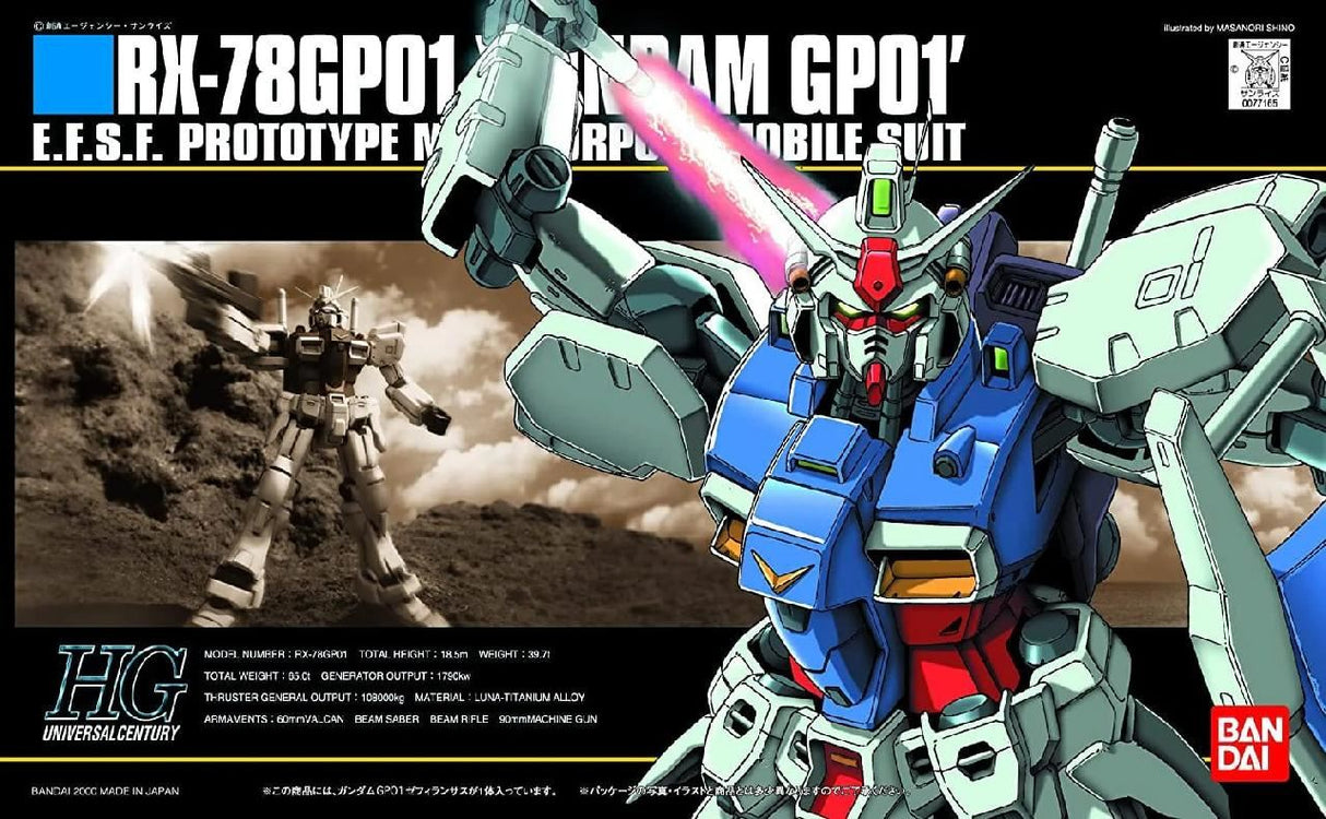 Bandai Hobby Hguc 1/144 Rx-78 Gp01 Zephyranthes